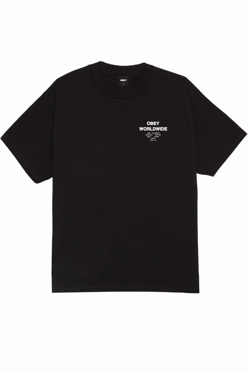 OBEY ANGELS ABOVE T-SHIRT Black